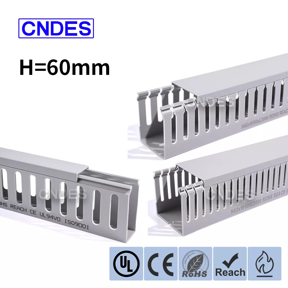 قناة أسلاك PVC مشقوقة بارتفاع 60 مم